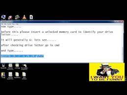 Next, use notepad to open your file. How To Unlock Memory Card Password With Cmd Youtube