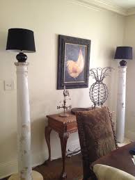 110 Year Old Porch Columns Repurposed As Floor Lamps Wooden Columns Porch Columns Decor