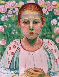 Portrait Of Maria Von Bach by Ferdinand Hodler