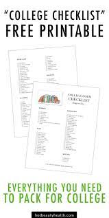 College Checklist 250 Dorm Room Essentials College Checklist Dorm Room Checklist Dorm Checklist