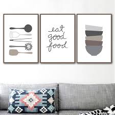 See more ideas about wall decor, decor, online wall art. Eat Good Food Kitchen Cookery Quote Wall Art Culinary Cooking Utensils Nordicwallart Com