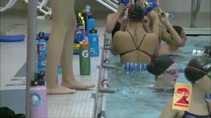 You can definitely go swimming while menstruating and not worry about leaving blood in the pool. Teen Swimmer Disqualified For Fit Of School Issued Swimsuit Cnn Video