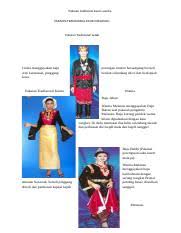 Kebanyakan suku kaum di sabah memilih hitam sebagai warna. Pakaian Tradisional Kaum Melanau Docx Pakaian Tradisonal Kaum Wanita Pakaian Tradisional Kaum Melanau Pakaian Tradisional Lelaki Lelaki Menggayakan Course Hero