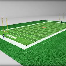 Football American Stadium Field Low Poly Stadium Low Poly Field