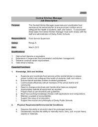 They are seeking a kitchen manager who. Jd608 Central Kitchen Manager Job Description Derby Public