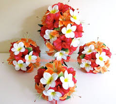 Real Touch Wedding Flowers Plumeria Bouquets In 2020 Plumeria Bouquet Real Touch Wedding Flowers Tropical Bridal Bouquet