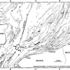 Bathymetric Chart Of The Southern North Sea And The Dover