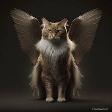 Winged Cats 4 Greeting Card by Tina ...