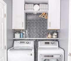 I'm so excited to be here on remodelaholic sharing my laundry room makeover! Before And After Small Laundry Room Makeovers