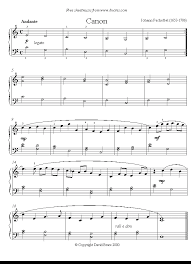 Canon In D Easy Version Vazna Hudba Noty Easy Sheet Music Piano Sheet Piano Sheet Music Classical