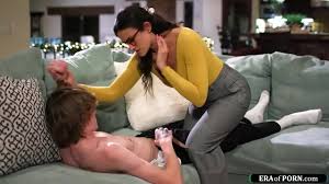 Stepson gets horny practicing for a spelling bee and big tits stepmom helps  him relax.The milf sucks his hairy cock and facesits him.Then gets fucked -  XNXX.COM