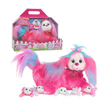 Puppy Surprise Cassie Pink Stuffed Animal Dog And Babies Toys For Kids By Just Play Walmart Com