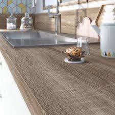 Plan De Travail Stratifie Effet Chene Havane Mat L 315 X P 65 Cm Ep 38 Mm Cocinas