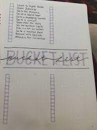 Bucket List Bullet Journal Ideas Pages Bullet Journal Lists Bullet Journal Mood