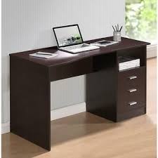 Wenge Computer Desk W 3 Drawers Under Table Side Shelf Home Office Workstation In 2020 Classic Computer Desk Computer Table Design Modern Computer Desk