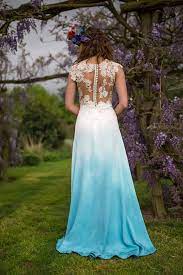 Bridal Gallery Wedding Dresses Blue Ombre Dip Dye Wedding Dress Trendy Wedding Dresses