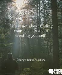 Life Is Not About Finding Yourself It Is About Creating Yourself