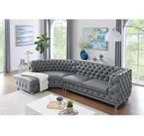 [Hot Item] Royal Chesterfield esquina moderna / Muebles en forma de L Sofá  árabe de color azul de asientos para el hogar, el edificio del Hotel