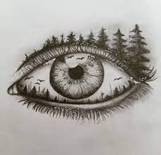 You can use a pencil or anything you can draw to draw a sketch. Another Beautiful Drawing Of An Eye Foresteye Sketch Cool Eye Drawings Eye Drawing Art Drawings Sketches