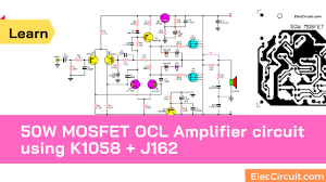 Jan 30, 2019 · power amplifier socl506 pcb layout. 50w Mosfet Amplifier Circuit Ocl Using K1058 J162 Eleccircuit Com