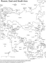 Printable Outline Maps Of Asia For Kids Asia Outline Printable Map With Country Borders And Names Outline Asia Map Geography For Kids Geography Map