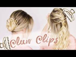 If your hair is super short or thin, you might have to adjust these hairstyles to your hair and use a smaller clip! Claw Clip Hair Inspo How To Wear Them In 2018 Youtube