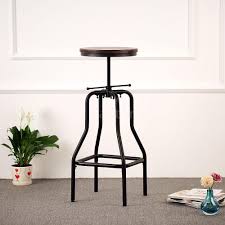 metall barhocker holz top barstuhl thekenhocker loft industrie stil hocker p5y2 modern bar stools bar stools adjustable stool