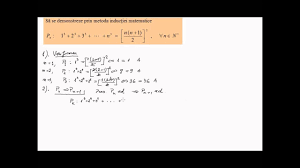 Cererea se depune doar la sediul central al autorității naționale pentru cetățenie (anc) și la birourile teritoriale. Inductie Matematica Exercitiu Rezolvat 3 Youtube