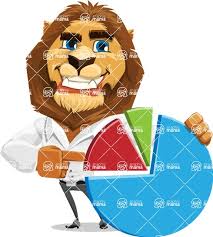 Business Lion Vector Cartoon Character Aka Lionello