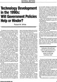 It promotes a deeper understanding of the complex forces and dynamics that will accelerate or inhibit the use of technology to spur growth, opportunity, and resilience especially in the developing world. Technology Development In The 1990s Will Government Policies Help Or Hinder Mrs Bulletin Cambridge Core