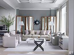 Even though it might feel blah, if you're decorating with tons of pattern and color, you need a basic wall color. Gray Bedroom Living Room Paint Color Ideas Architectural Digest