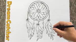 How To Draw A Dream Catcher Drawing | Easy Outline | Dreamcatcher Sketch  Step By Step - Youtube