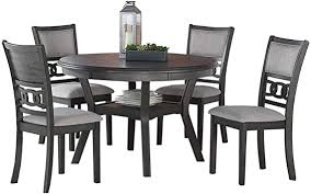 Shop for dining room tables at baer's furniture. Amazon Com New Classic Furniture Gia Round Dining Set 47 Gray Furniture Decor