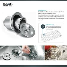 Maybe you would like to learn more about one of these? 33 X 22 Inch Drop In Topmount 16 Gauge Zero Radius Stainless Steel Kitchen Sink Single Bowl Ruvati Usa