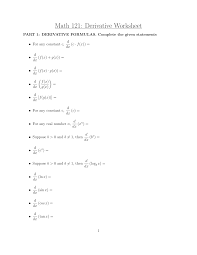 Derivatives practice worksheet math 1a, section 103 february 27, 2014 0. Http Www Math Drexel Edu Jsa33 121f201415 Wksht Derivative Worksheet Pdf
