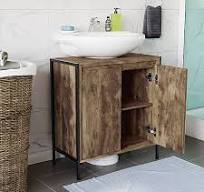 Lana Matt Brown Freestanding Double Bathroom Sink cabinet (H ...