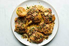 Garlicky Chicken With Lemon Anchovy Sauce Recipe Recipe Anchovy Sauce Recipes Lemon Chicken