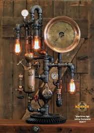 Steampunk Table Lamp Steampunk Desk Lamp Minnesota Machine Age Lamps Machine Age Lamps Steampunk Lamp Industrial Wall Art Vintage Industrial Decor