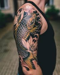 79 Koi Fish Tattoos Ideas February 2021 Koi Tattoo Sleeve Koi Tattoo Japanese Koi Fish Tattoo