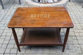 Painted tables are a quick and easy way to add character to your home. How To Modernize Old Furniture With Chalk Paint Artsy Chicks Rule
