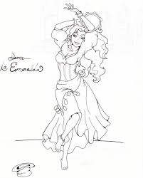 Esmeralda Digitalized Disney Princess Coloring Pages Disney Coloring Pages Disney Colors