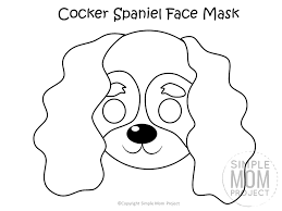 Dog Face Mask Templates Puppy Coloring Pages Dog Coloring Page Dog Template