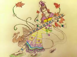 Saraswati Mata Art Drawings Sketches Pencil Art Drawings Art