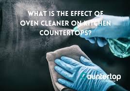 oven cleaner on kitchen countertops