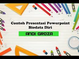 Contoh gambar profil sekolah / biodata diri dalam bahasa mandarin : Contoh Presentasi Powerpoint Biodata Diri Yang Keren Tanpa Ribet Andi Groza Youtube