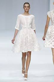 Haute Couture Spring Summer 2012 Hellomagazine Com White Cocktail Dress Fashion Short Wedding Dress