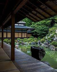 Lokasi Kuil Chishaku In Kyoto Jepang Chishaku In Merupakan Kuil Yang Cukup Populer Berukuran B Zen Rock Garden Japanese Garden Japanese Restaurant Design