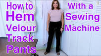 How to Hem Track Pants With a Sewing Machine!