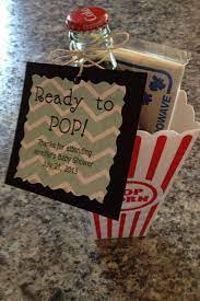 Learn what guests love as party favors for a baby shower, gender reveal party get ready because your guests will be in for a treat with our baby shower favor and prize list ideas! Baby Shower Favor Idea Ready To Pop Glass Coke Bottle Cracker Barrel Mini Popcorn In A Popcorn Baby Shower Game Prizes Coed Baby Shower Baby Shower Gifts