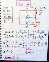 Ohm S Law Illustration Source Jurij0001 Physics And Mathematics Physics Physics Books